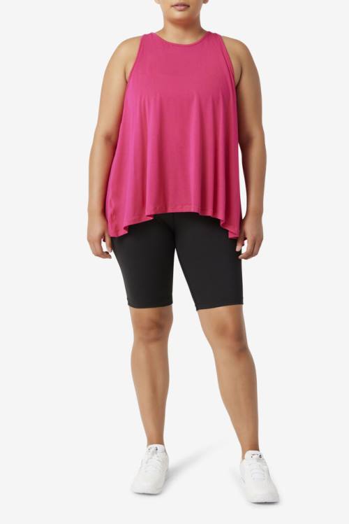 Fila Fi-lux Open Back Tank Tops Ženske Svetloba Roza | Fila812DH