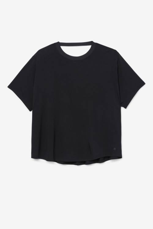 Fila Fi-lux Sleeve Top Majice Ženske Črna | Fila436FZ