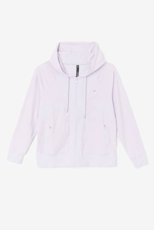 Fila Fi-lux Texture Full Zip Pulover s kapuco Ženske Sivke | Fila472UG