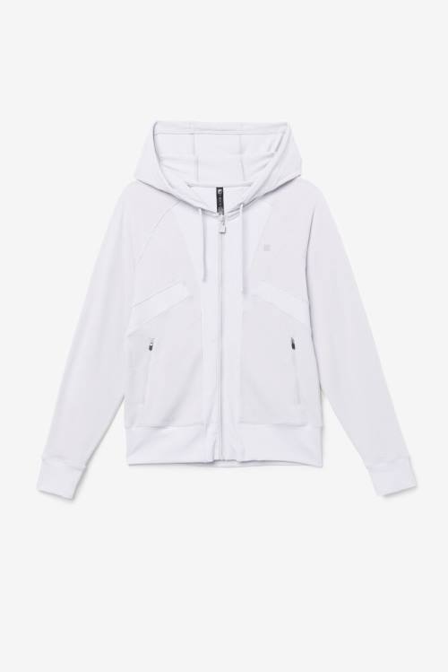 Fila Fi-lux Texture Full Zip Pulover s kapuco Ženske Sivke | Fila508EQ