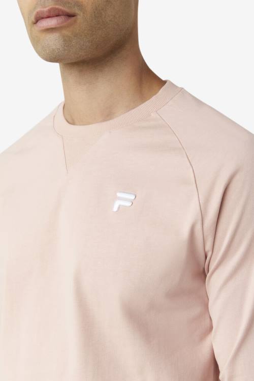 Fila Flynn Long Sleeve Tee Majice Moški Roza | Fila364KO