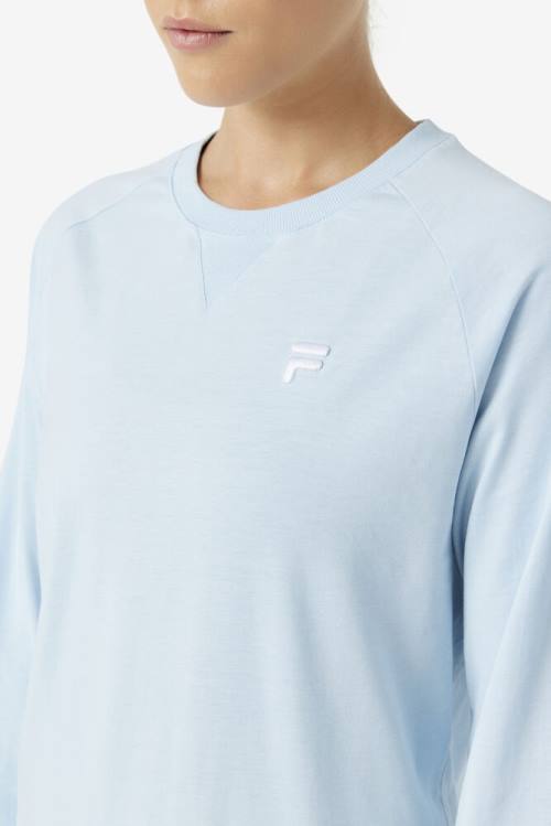 Fila Flynn Long Sleeve Tee Majice Moški Svetloba Modra | Fila495NT