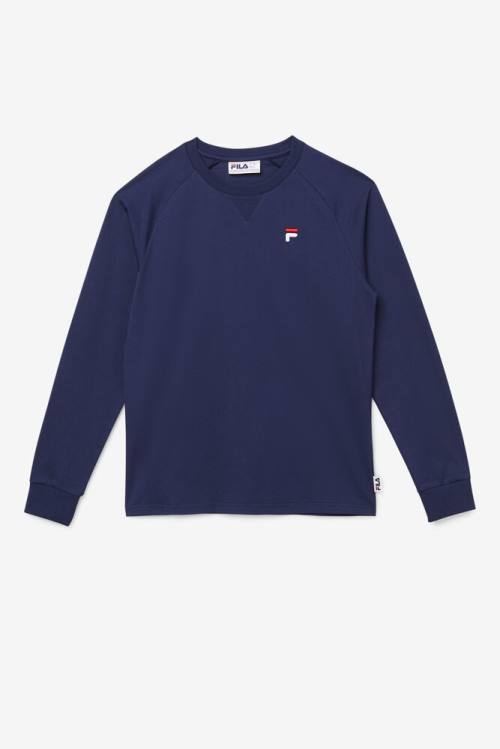 Fila Flynn Long Sleeve Tee Majice Ženske Mornarica | Fila456NB