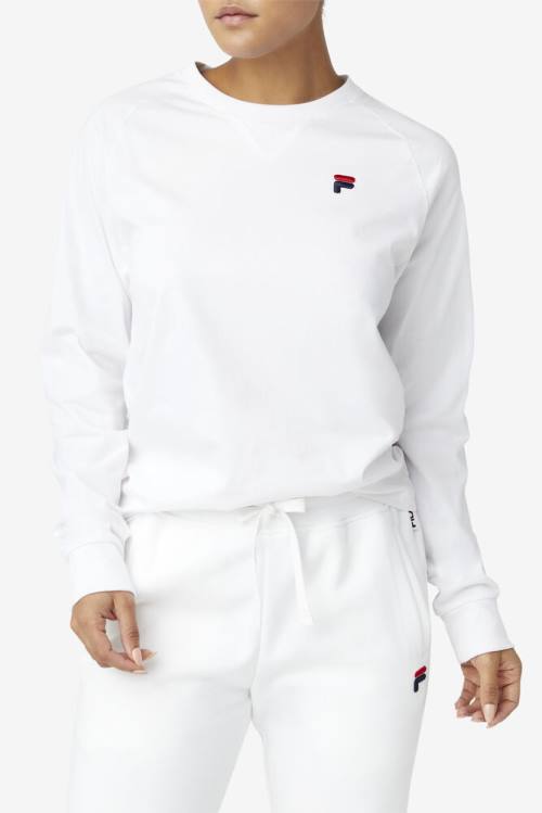 Fila Flynn Long Sleeve Tee Majice Ženske Bela | Fila590IZ