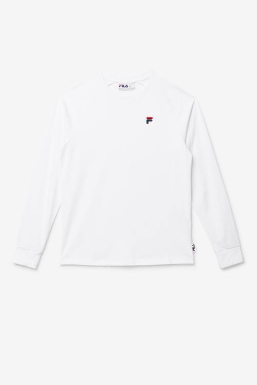 Fila Flynn Long Sleeve Tee Majice Ženske Bela | Fila590IZ