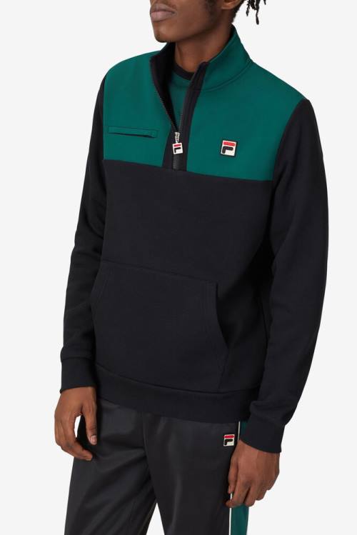 Fila Francisco Fleece Jakne Moški Črna | Fila902NV