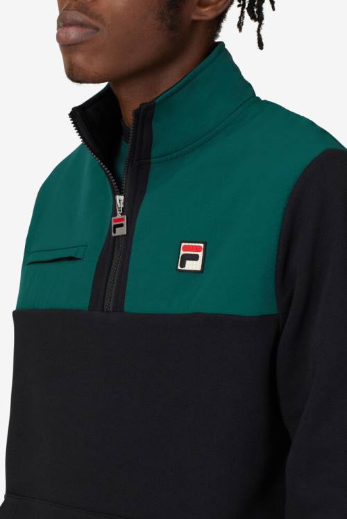 Fila Francisco Fleece Jakne Moški Črna | Fila902NV