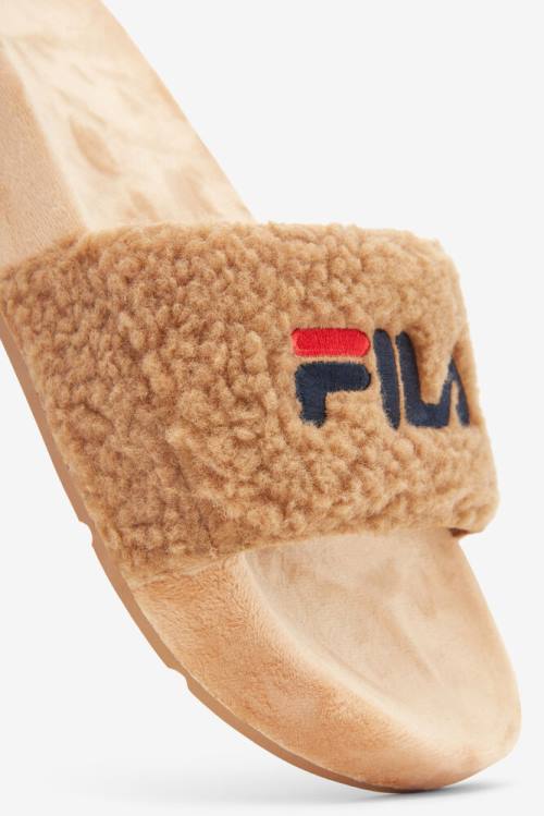 Fila Fuzzy Drifter Natikači Ženske Bež / Mornarica / Rdeča | Fila579SB