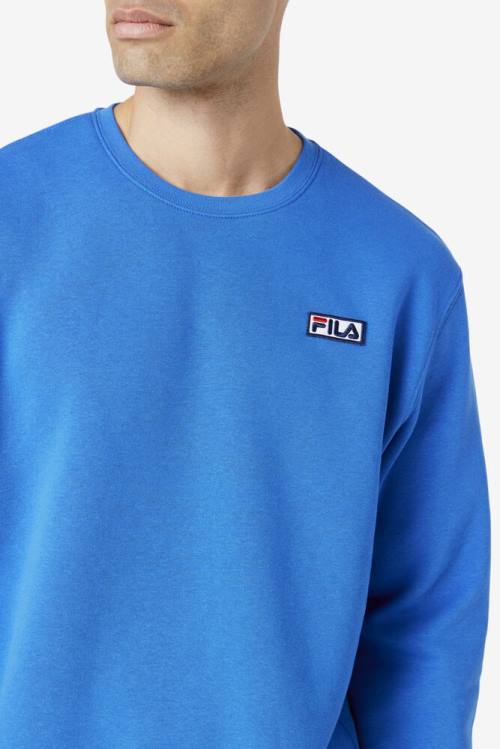 Fila Garran Crew Pulover Moški Modra | Fila250YQ