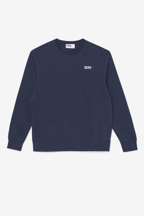 Fila Garran Crew Pulover Moški Mornarica / Bela | Fila938DP