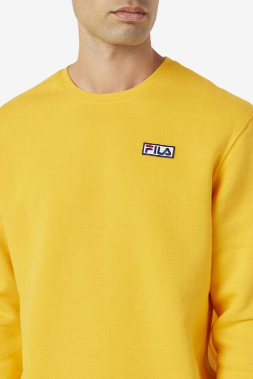 Fila Garran Crew Pulover Moški Rumena | Fila451WZ