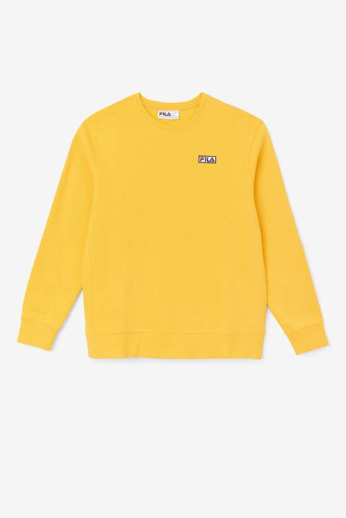 Fila Garran Crew Pulover Moški Rumena | Fila451WZ