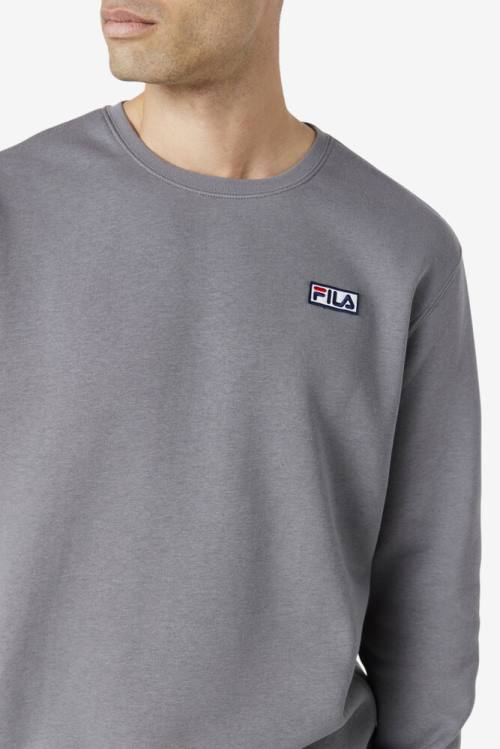 Fila Garran Crew Pulover Moški Siva | Fila872TF