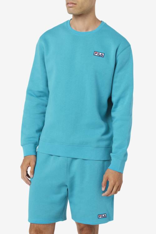 Fila Garran Crew Pulover Moški Turkizna | Fila798DC