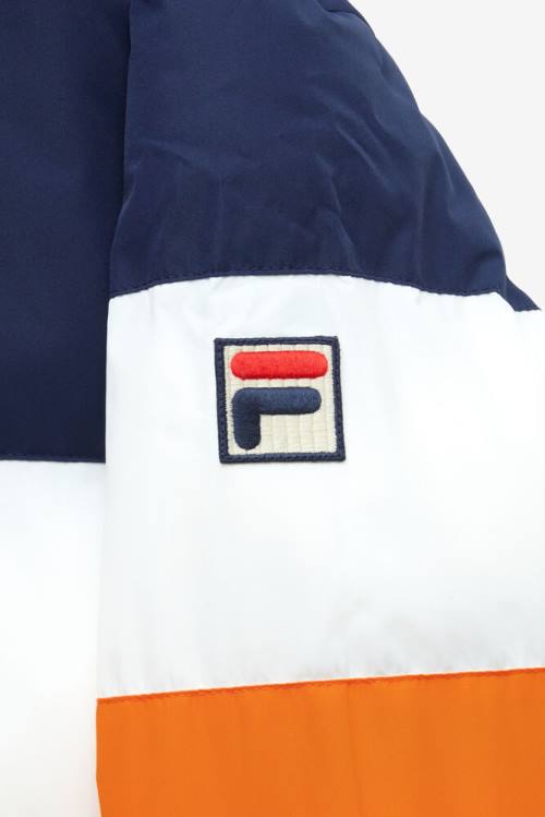 Fila Giovanni Puffa Jakne Moški Mornarica / Bela / Oranžna / Rdeča | Fila950QL