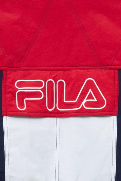 Fila Golia Parka Jakne Moški Mornarica / Rdeča / Bela | Fila401TL