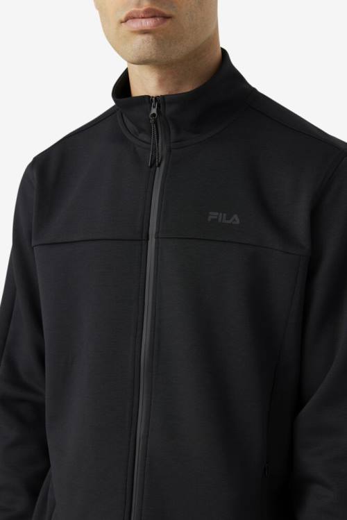 Fila Gonal Zip Jakne Moški Črna | Fila523YV