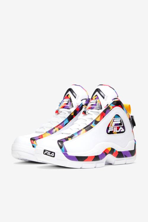 Fila Grant Hill 2 90s Superge Moški Bela / Črna / Vijolična | Fila951XE