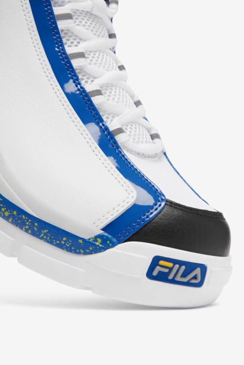 Fila Grant Hill 2 Superge Moški Bela / Modra / Limona | Fila431XF