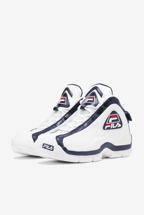 Fila Grant Hill 2 Superge Moški Bela / Mornarica / Rdeča | Fila671QA