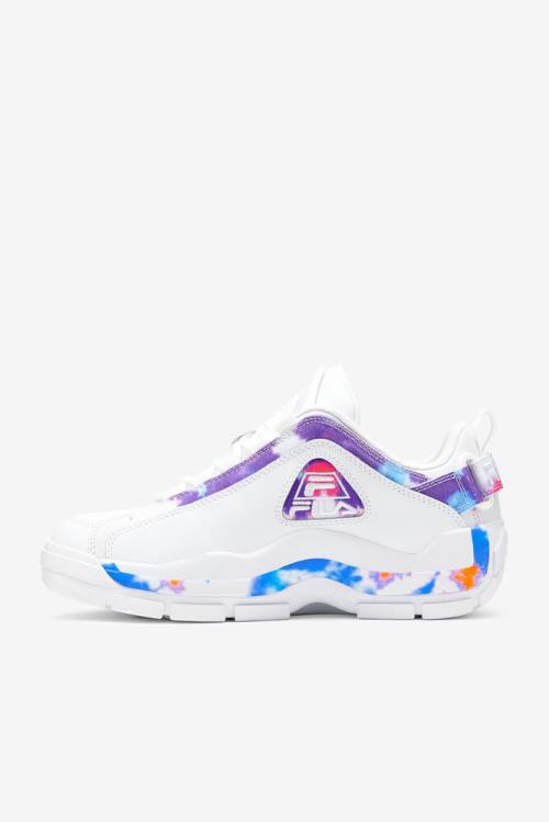 Fila Grant Hill 2 Tie Dye Low Superge Moški Bela | Fila472KI