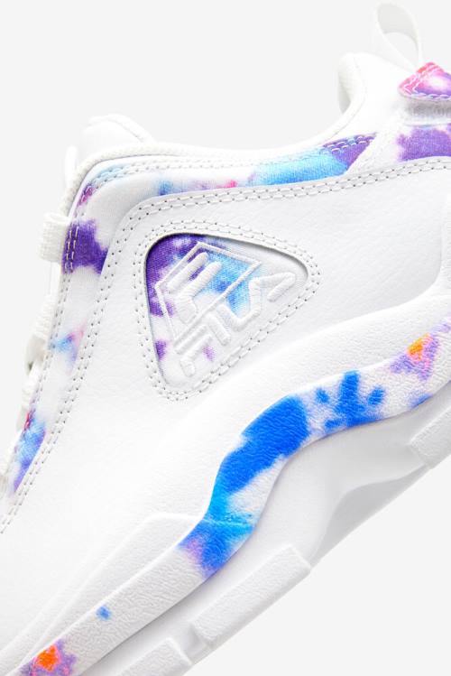 Fila Grant Hill 2 Tie Dye Low Superge Moški Bela | Fila472KI