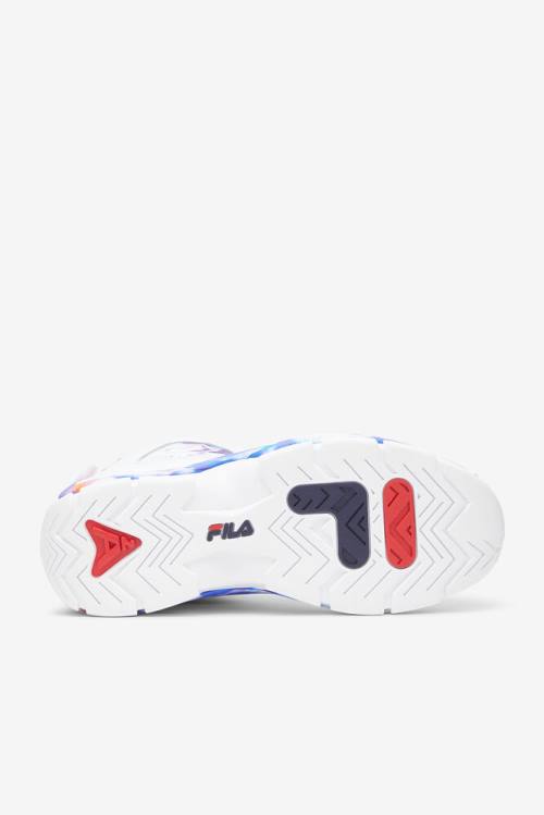 Fila Grant Hill 2 Tie Dye Superge Moški Bela | Fila396TL