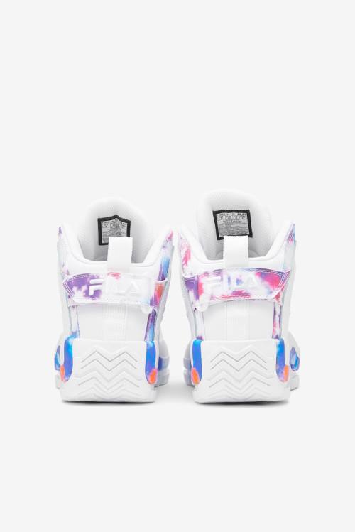 Fila Grant Hill 2 Tie Dye Superge Moški Bela | Fila396TL