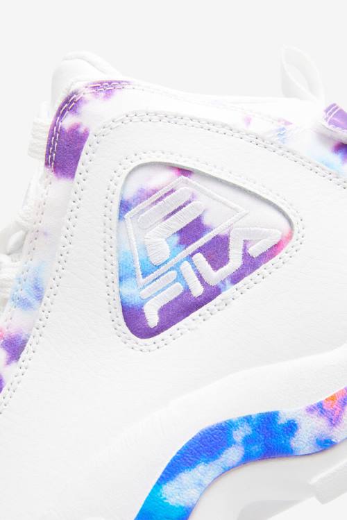 Fila Grant Hill 2 Tie Dye Superge Moški Bela | Fila396TL