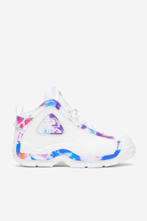 Fila Grant Hill 2 Tie Dye Superge Moški Bela | Fila396TL