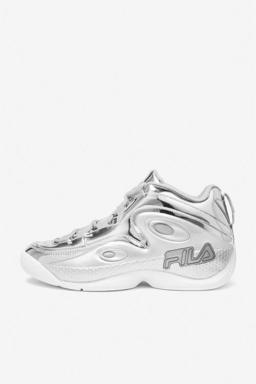 Fila Grant Hill 3 Metallic Superge Moški Kovinski Srebrna | Fila025MN