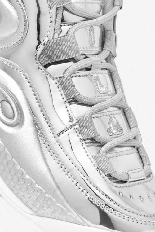 Fila Grant Hill 3 Metallic Superge Moški Kovinski Srebrna | Fila025MN