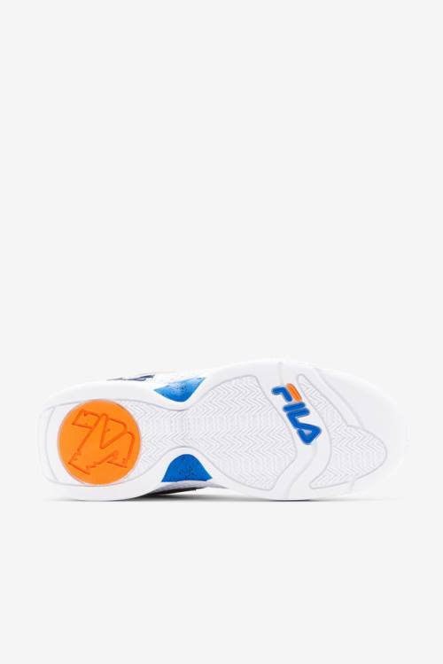 Fila Grant Hill 3 Superge Moški Bela / Oranžna / Modra | Fila576UD