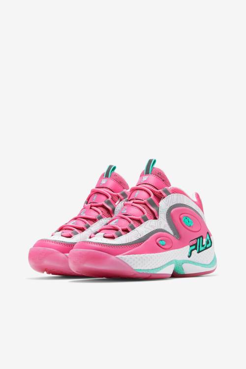 Fila Grant Hill 3 Superge Ženske Bela / Roza | Fila689WG