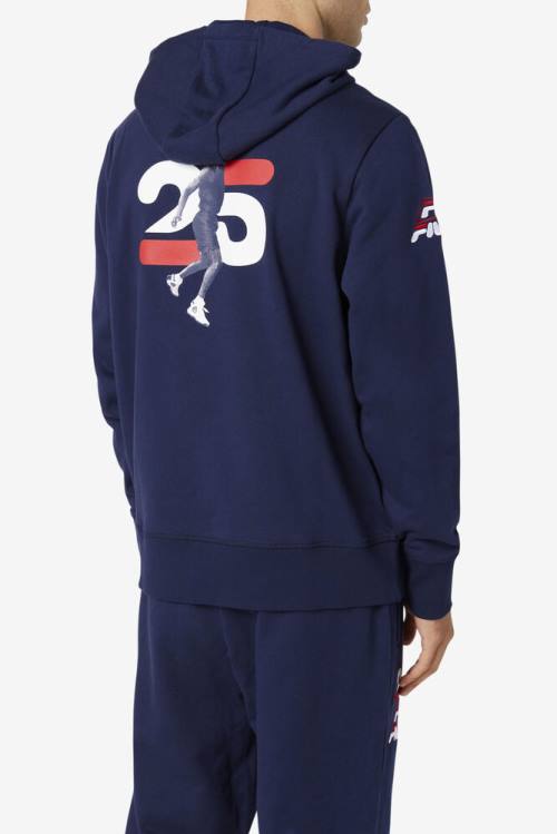 Fila Grant Hill Lazarus Pulover s kapuco Ženske Mornarica | Fila614DB