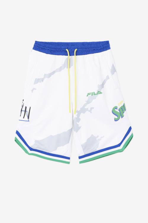 Fila Grant Hill X Sprite Kratke Hlače Ženske Bela / Modra | Fila089KX