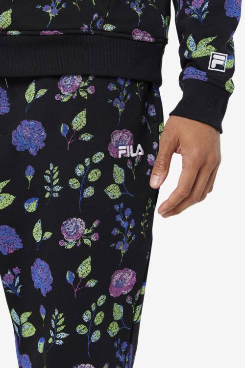 Fila Hemlock Jogger Hlače Moški Črna | Fila081PJ