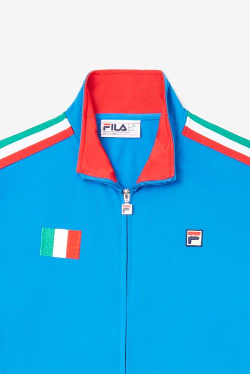 Fila Italy Track Jakne Moški Modra / Rdeča | Fila465CY