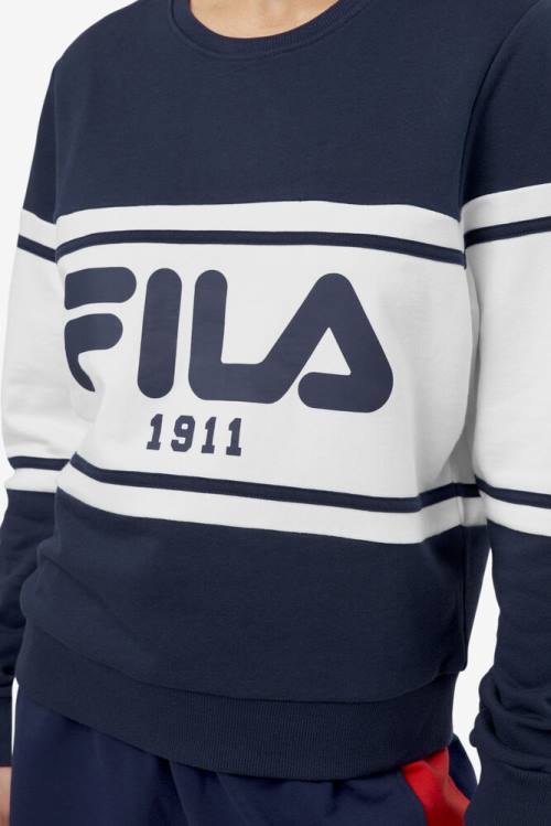 Fila Jayla Crew Pulover Ženske Mornarica | Fila305QC