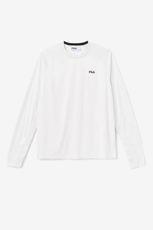 Fila Jazam Long Sleeve Crew Majice Moški Črna | Fila560PD