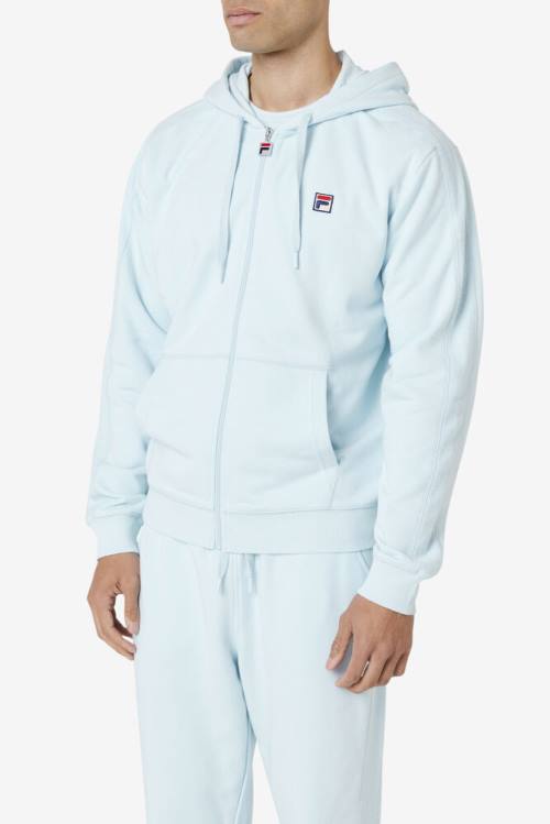 Fila Joey Full Zip Pulover s kapuco Moški Modra | Fila425IJ