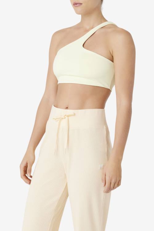 Fila Kady Asymmetric Bra Tops Ženske Rumena | Fila032IQ