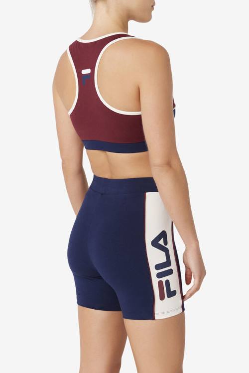 Fila Kairi Bra Tops Ženske Burgundija | Fila815WJ