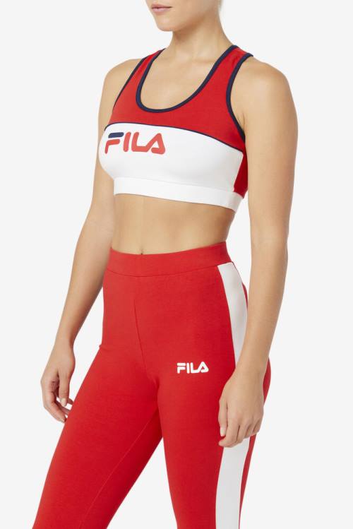 Fila Kairi Bra Tops Ženske Rdeča | Fila087CW