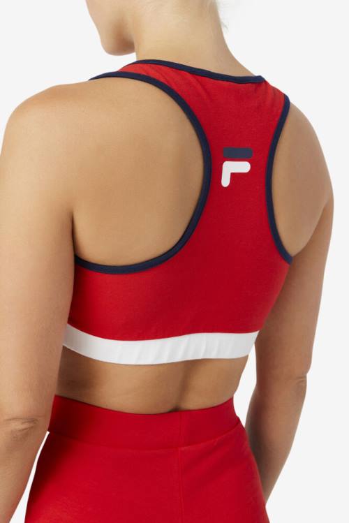 Fila Kairi Bra Tops Ženske Rdeča | Fila087CW