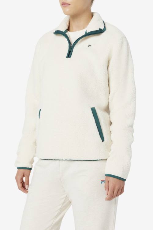 Fila Kyomi Quarter Zip Pullover Jakne Ženske Bež | Fila758HA