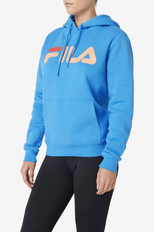 Fila Lucy Pulover s kapuco Ženske Modra / Oranžna | Fila015UZ