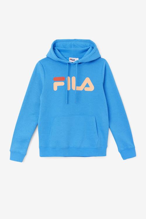 Fila Lucy Pulover s kapuco Ženske Modra / Oranžna | Fila015UZ