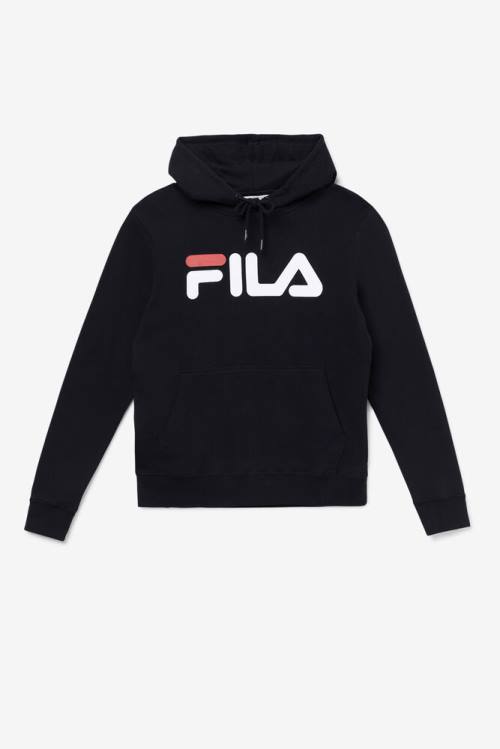 Fila Lucy Pulover s kapuco Ženske Črna / Bela | Fila260WQ