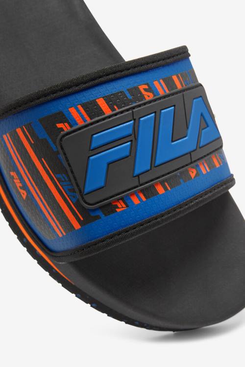 Fila Lunar Natikači Moški Črna / Modra / Rdeča Oranžna | Fila268NO